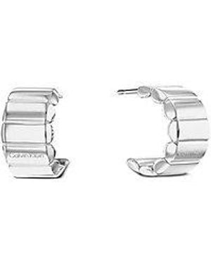Calvin Klein Jeans Modern Repetition Stainless Steel Earrings - White
