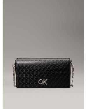 Calvin Klein Logo Small Crossbody Bag - Grey