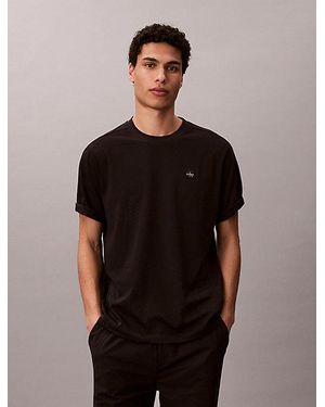 Calvin Klein Sport Performance Cotton Blend Gym T-Shirt - Black