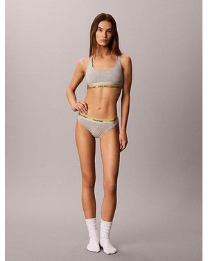 Calvin Klein Tanga - Pride - Gris