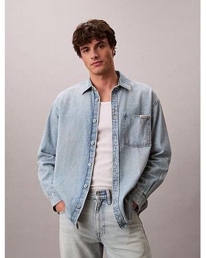 Calvin Klein Jeans Relaxed Denim Shirt - Blue