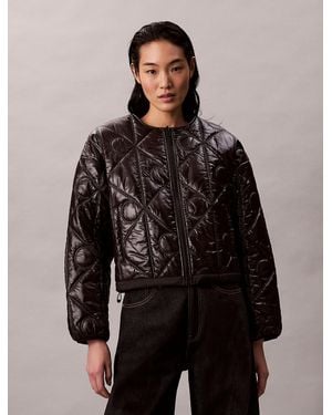 Calvin Klein Reversible Logo Quilted Jacket - Brown