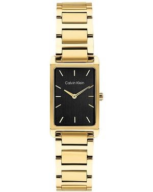 Calvin Klein Minimalist Rectangle Bracelet Watch - Metallic