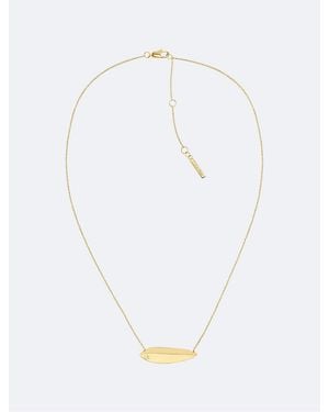 Calvin Klein Jeans Sculpted Pendant Necklace - White