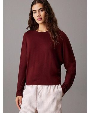 Calvin Klein Lounge-Langarmshirt - Rot