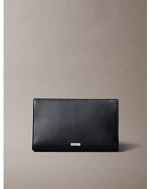 Calvin Klein Ck Plaque Wash Bag - Grey