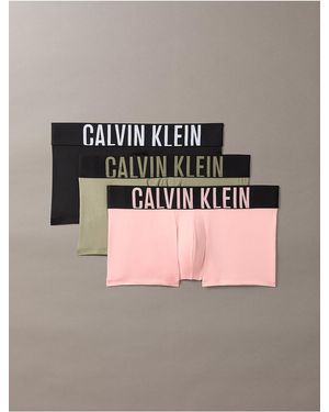 Calvin Klein Intense Power 3-Pack Low Rise Trunk - Gray