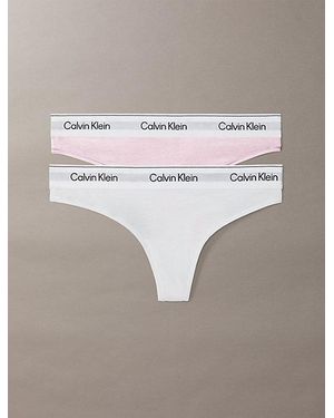 Calvin Klein 2-Pack String - Grijs