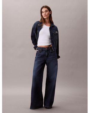 Calvin Klein Ultra Wide Leg Jeans - Blue