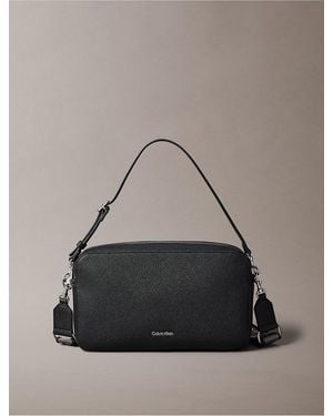 Calvin Klein Logo Strap Camera Bag - Gray