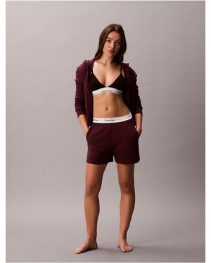 Calvin Klein Icon Cotton Terry Sleep Shorts - Multicolor