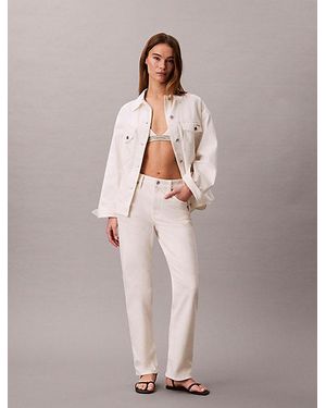 Calvin Klein Jeans Belted Denim Jacket - Multicolour