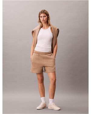 Calvin Klein Calvin Klein Monologo Fleece Shorts - Multicolor