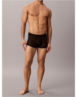 Calvin Klein Sculpt Lace Low Rise Trunk - Black