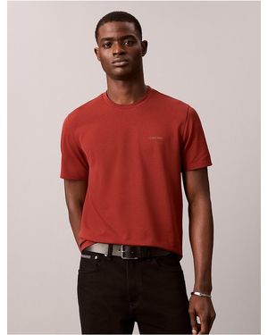 Calvin Klein Tech Pique T-Shirt - Red