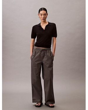 Calvin Klein Shorts cargo de sarga de algodón - Gris
