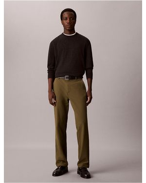 Calvin Klein Tech Straight Pants - Brown