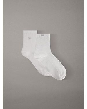Calvin Klein 2Er Pack Socken Mit Weicher Struktur - Grau