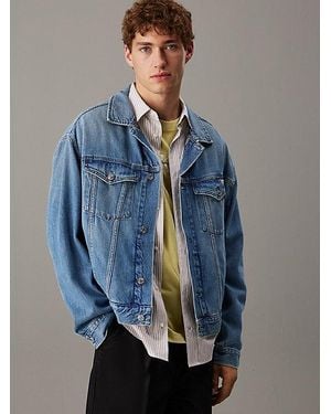 Calvin Klein Relaxte Spijkerjas - Blauw