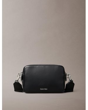 Calvin Klein Convertible 2-Strap Crossbody Camera Bag - Grey
