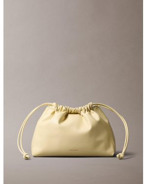 Calvin Klein Crossbody Bucket Bag - Natural