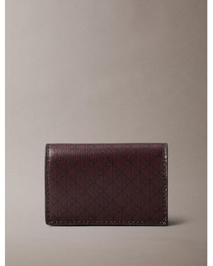 Calvin Klein Monogram Logo Accordion Card Holder - Brown