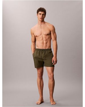 Calvin Klein Icon Logo Drawstring 5" Swim Shorts - Multicolor