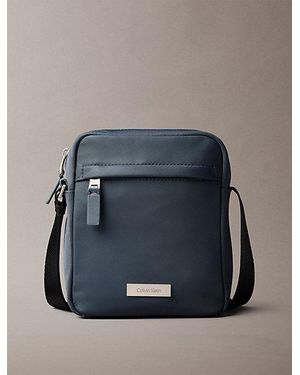 Calvin Klein Water Repellent Nylon Reporter Bag - Blue