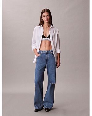 Calvin Klein Jeans Ultra High Rise Wide Leg Jeans - Blue