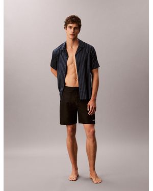 Calvin Klein All-Over Printed Beach Shirt - Blue