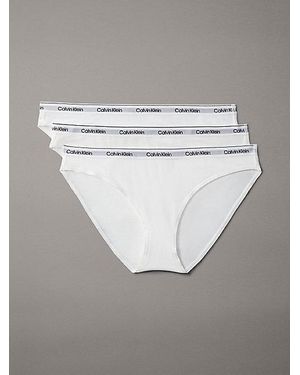 Calvin Klein 3 Pack Bikini Briefs Icon Logo - Grey