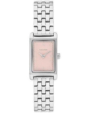 Calvin Klein Ck Light Rectangular Bracelet Watch - White