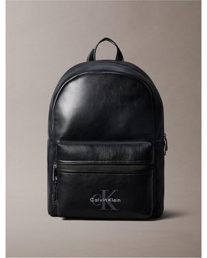 Calvin Klein Bold Monologo Backpack - Black