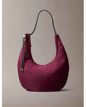 Calvin Klein Nylon Crescent Bag - Purple