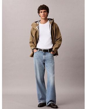 Calvin Klein Jeans Oversized Embossed Logo T-Shirt - Blue