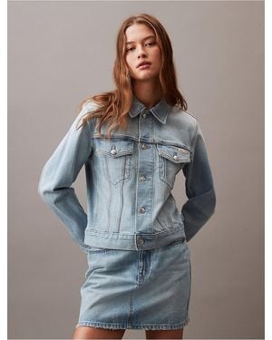 Calvin Klein Calvin Klein Classic Denim Trucker Jacket - Blue