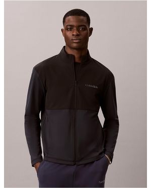 Calvin Klein Calvin Klein Ck Sport Jersey Zip Jacket - Black