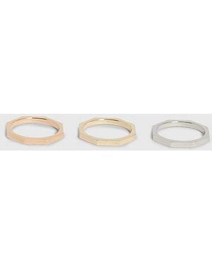 Calvin Klein Ring - Essential Shapes - Wit