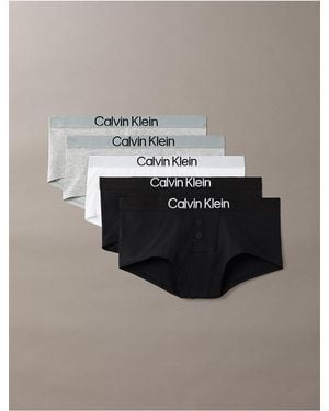Calvin Klein Maximum Cotton 5-Pack Boyshort - Gray