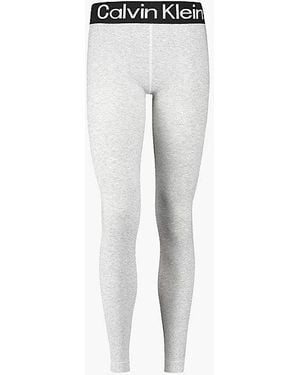 Calvin Klein Logo Leggings - Grey