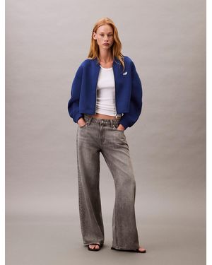 Calvin Klein Relaxed Bomber Jacket - Blue