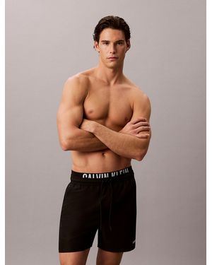Calvin Klein Pantaloncini Da Bagno Corti Con Fascia - Multicolore