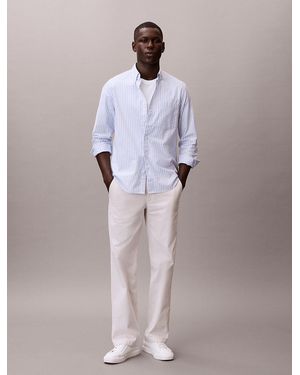 Calvin Klein 90S Straight Chino Trousers - Purple