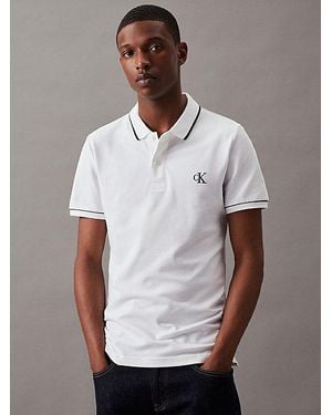Calvin Klein Slim Polo Shirt - White