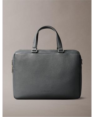 Calvin Klein Micro Pebble Commuter Bag - Gray