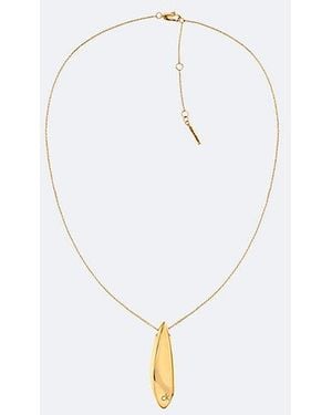 Calvin Klein Collar con colgante esculpido - Blanco
