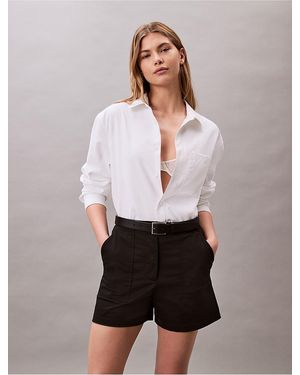 Calvin Klein Cotton Sateen Short - Black