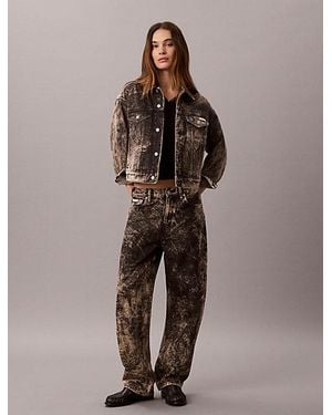 Calvin Klein Jeans Relaxed Barrel Jeans - Brown