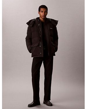 Calvin Klein Relaxed Matte Puffer Jacket - Black