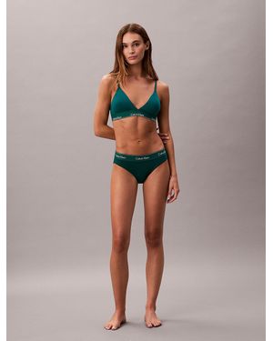 Calvin Klein Lightly Lined Triangle Bralette - Multicolour
